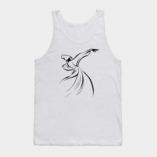 The Dervish Relationship Between Body And Soul Line Art Tank Top